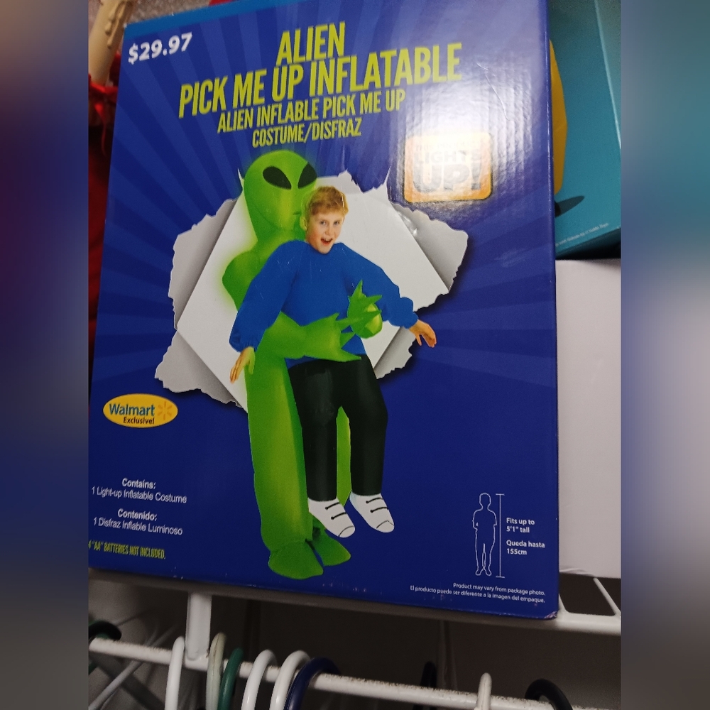 Alien Pick Me Up Inflatable Costume Kids